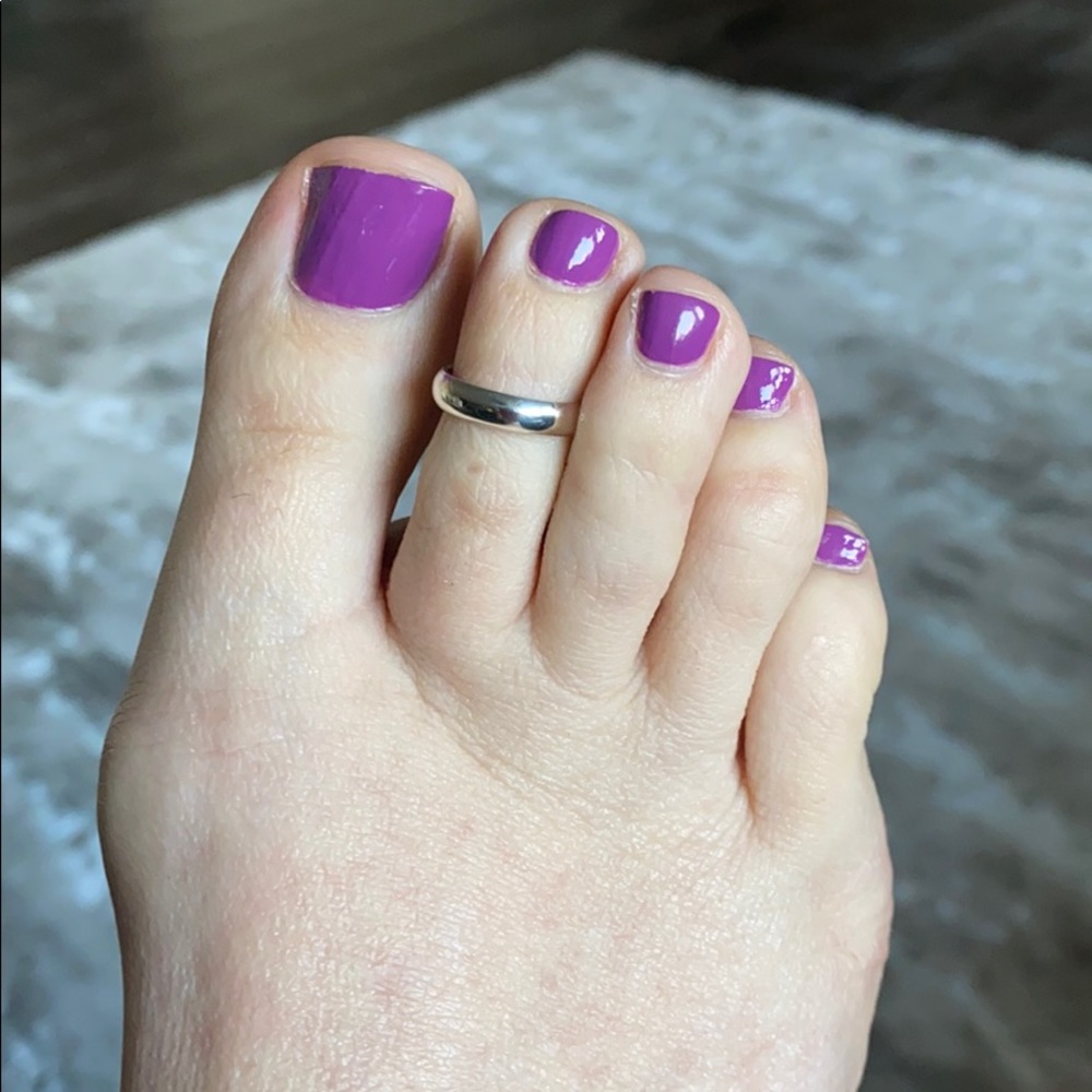 Sterling silver .925 adjustable toe ring